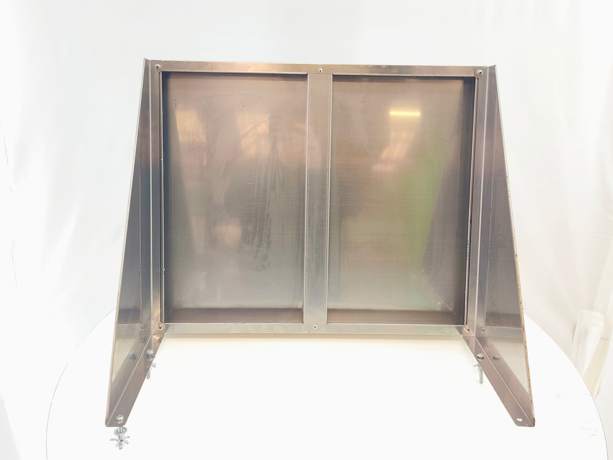 Étagère murale inox 60 x 50 cm sur consoles – Bon état