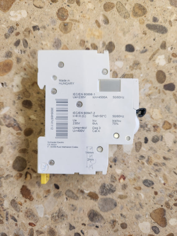 Disjoncteur Schneider, courbe C, 16A, 230V