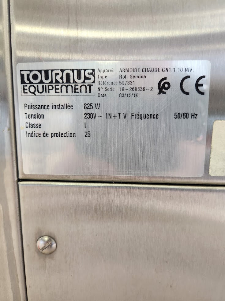 Armoire chaude GN 1/1 – Tournus Équipement Roll Service – 10 niveaux – 230 V