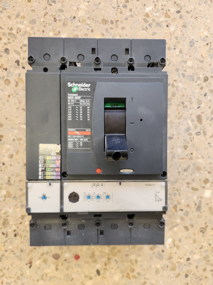 Disjoncteur industriel Schneider Electric Compact NSX400F – 400A – 4P