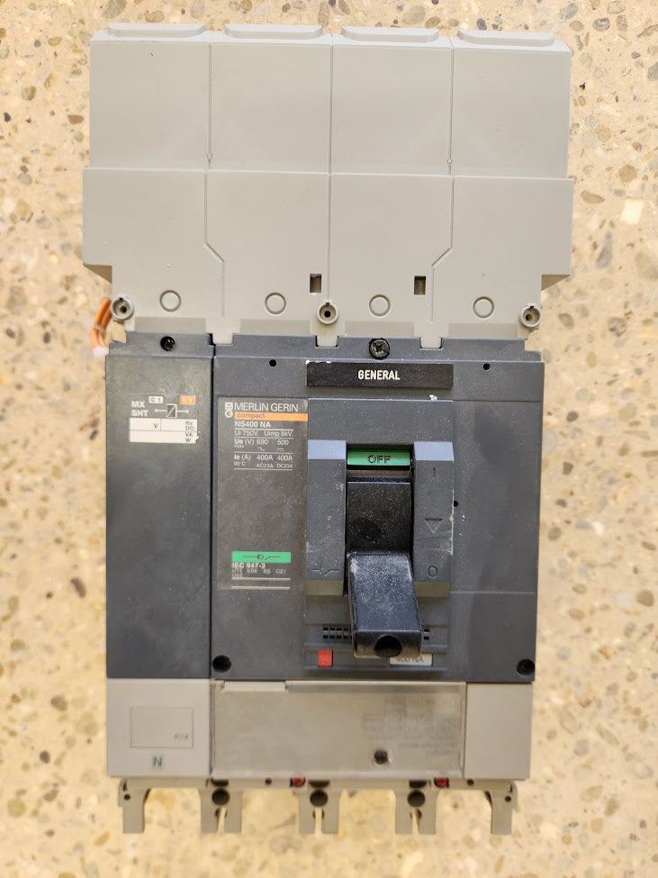 Disjoncteur industriel Merlin Gerin Compact NS400NA – 400A – 4P