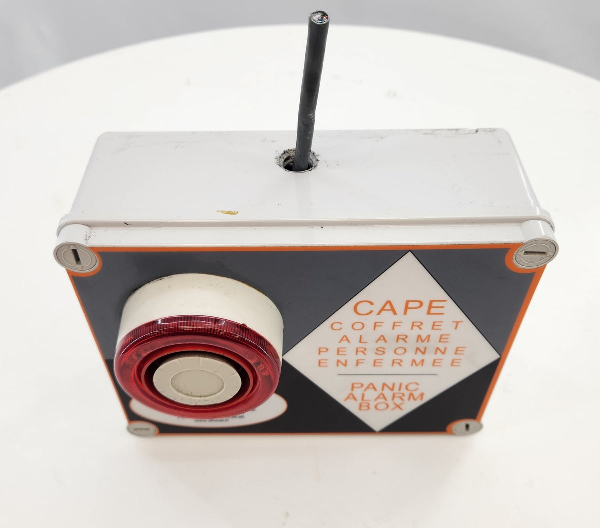 Coffret d’alarme personne enfermée pour chambre froide – sirène et flash – Eliwell CAPE – Bon état