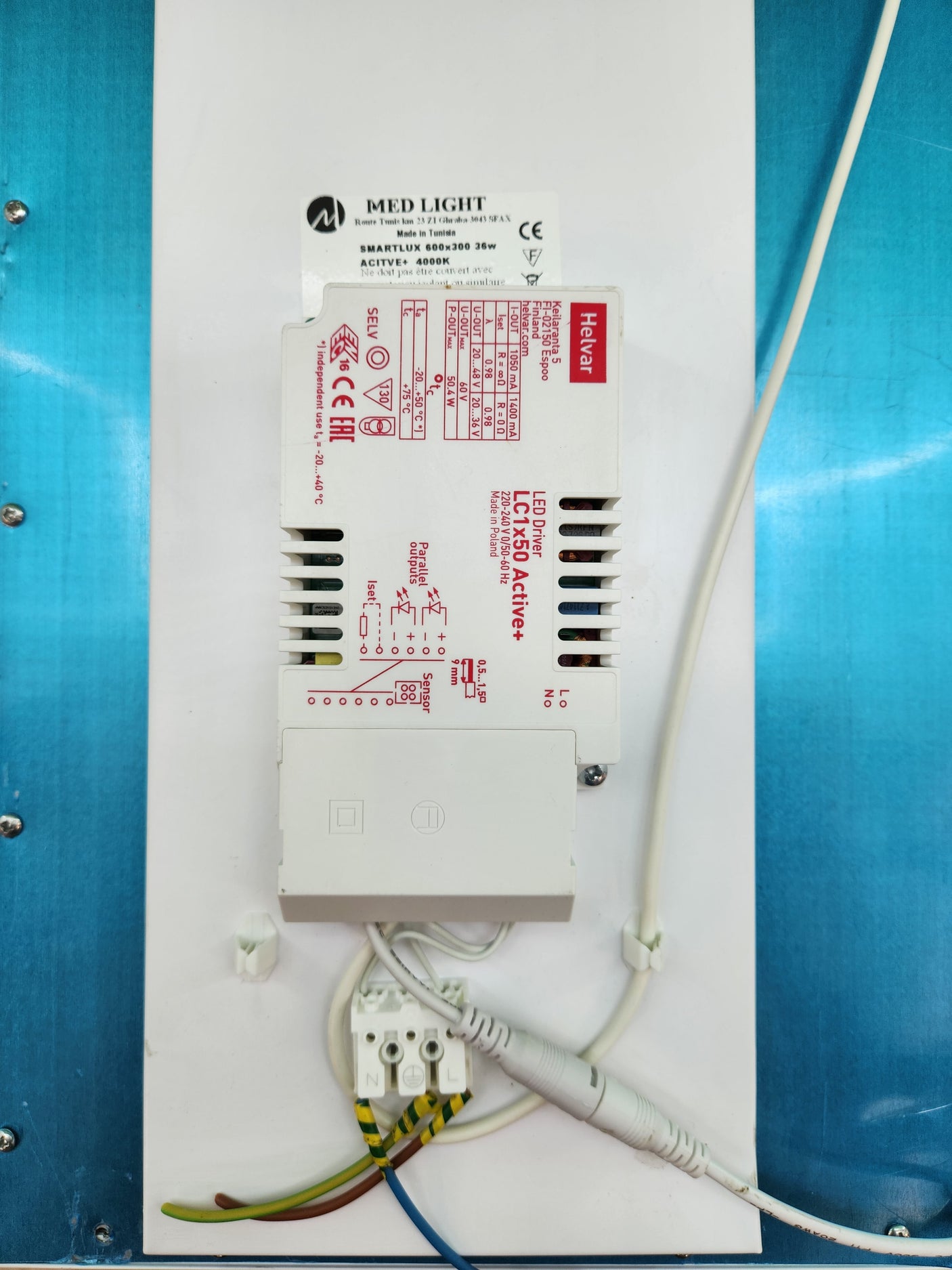 Dalle LED encastrable 600x300 – 36W – Blanc neutre 4000K