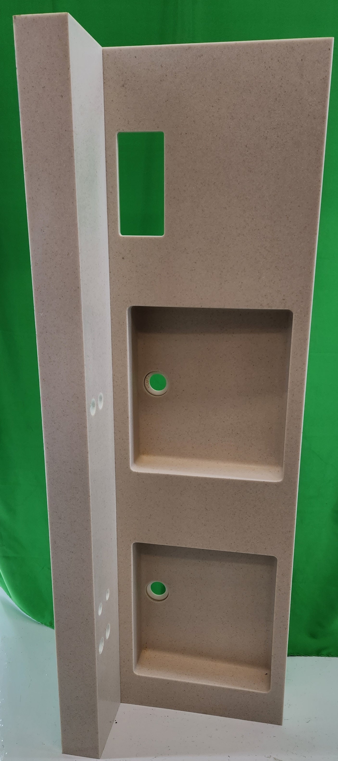 Double lavabo suspendu design – Varicor – Bon état