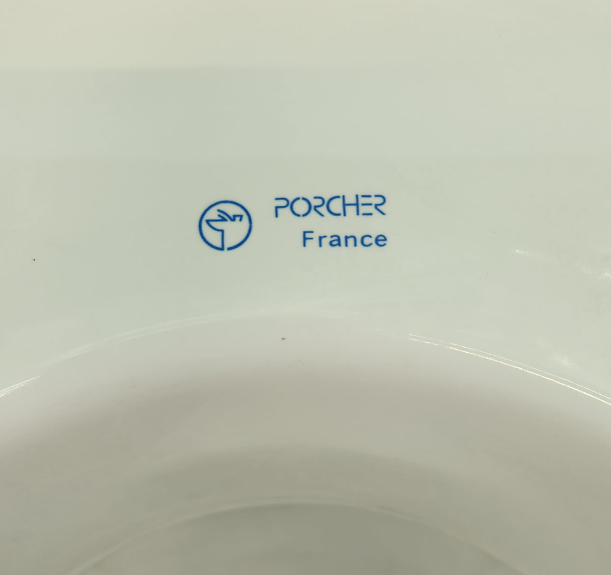 Cuvette WC à poser Porcher sortie verticale pour réservoir attenant – Blanc – Bon état