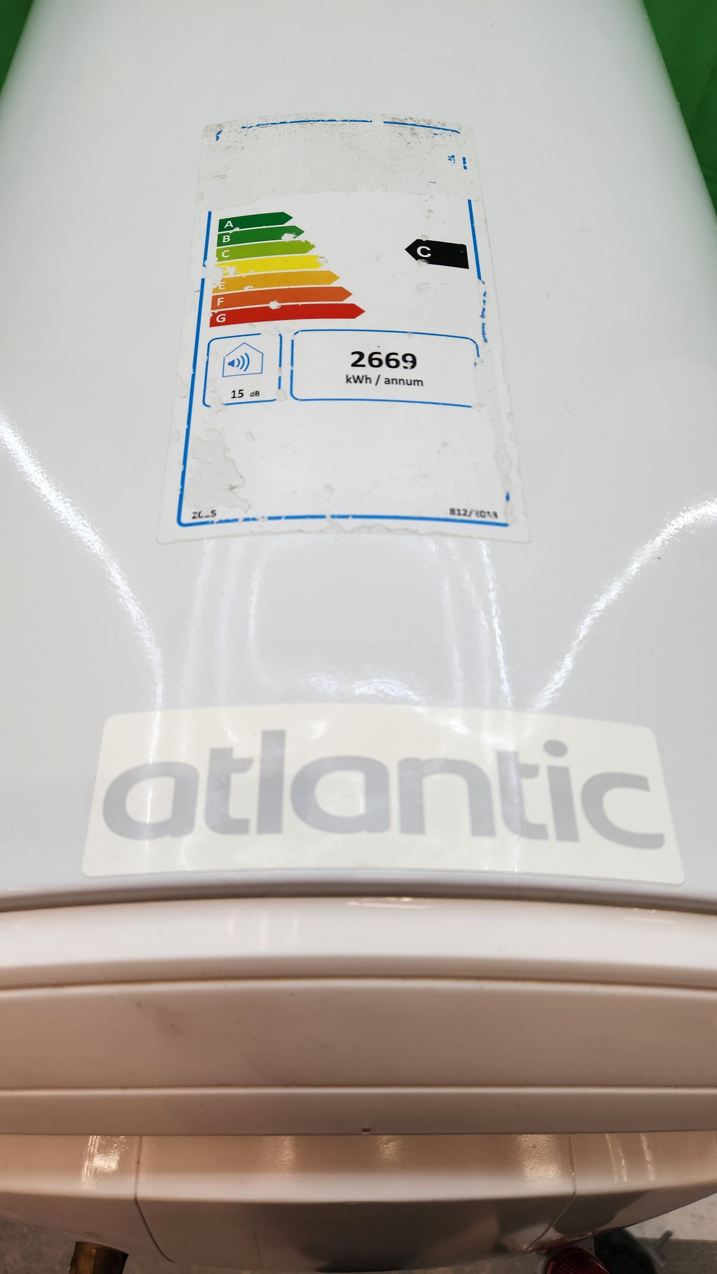 Chauffe-eau Atlantic 100L horizontal – bon état