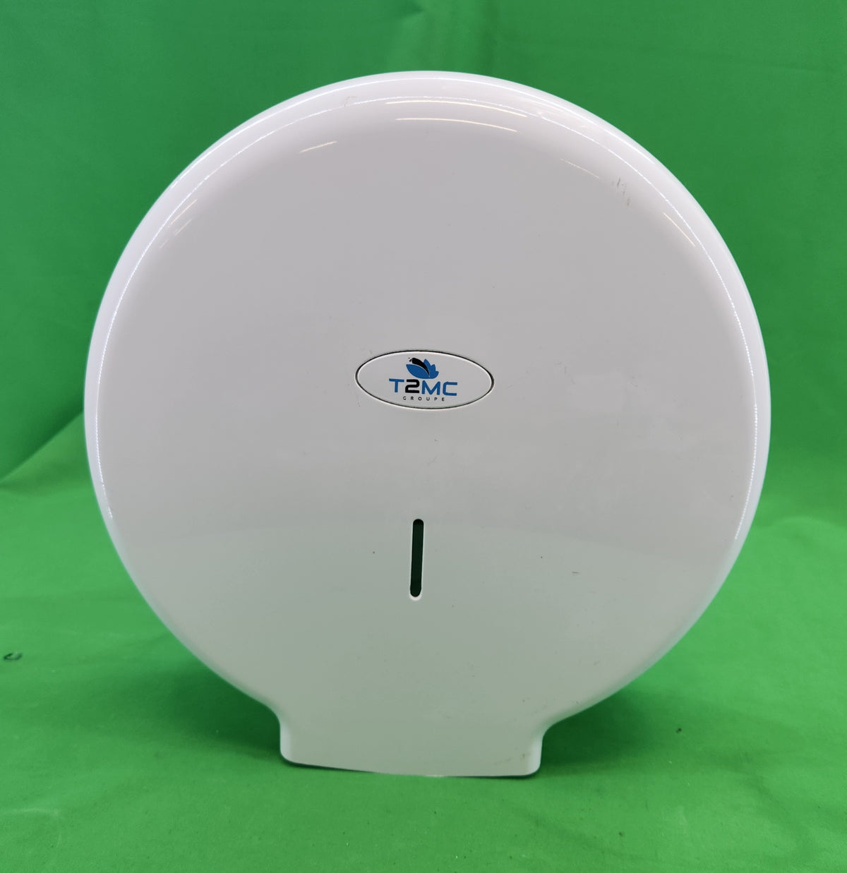 Distributeur de papier toilette maxi jumbo – ABS blanc – T2MC – Très bon état