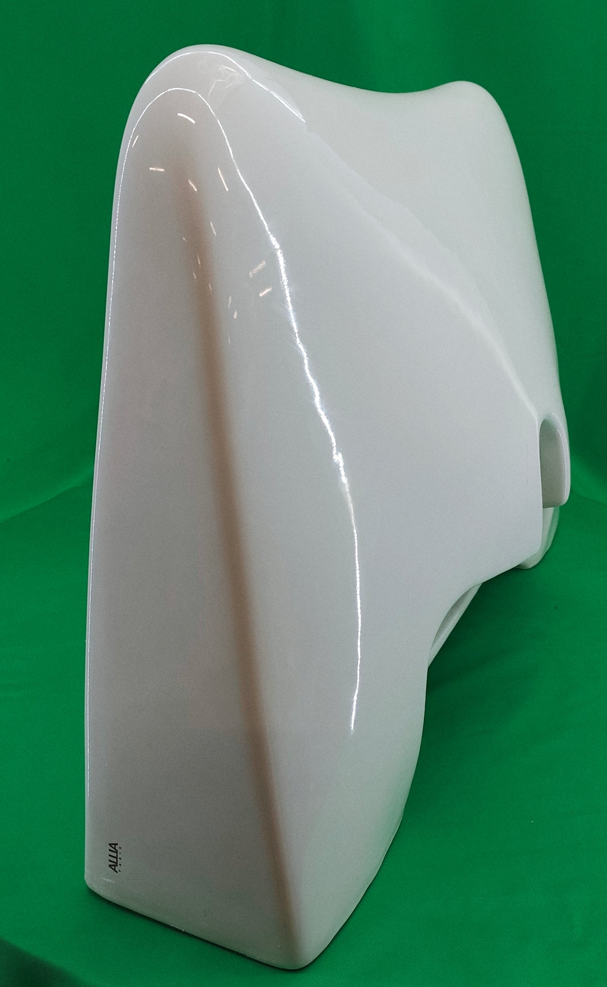 Lavabo design en céramique blanche 74 cm – ALLIA – Très bon état