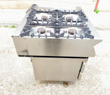 Fourneau gaz 4 feux + plaque à snacker – Electrolux – sur soubassement réfrigéré 4 tiroirs Coreco – 120 cm – Bon état