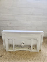 Grand lavabo rectangulaire céramique blanche – Très bon état