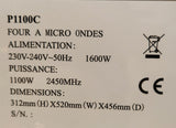 Four micro-ondes professionnel Codigel P1100C – inox