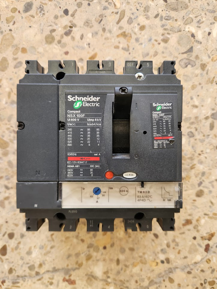 Disjoncteur Schneider Electric NSX100F – 63A