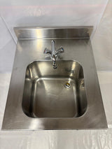 Plonge inox 1 bac sur piètement avec mitigeur – Bon état