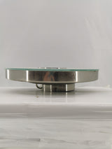 Suspension métal brossé + diffuseur en verre – Très bon état