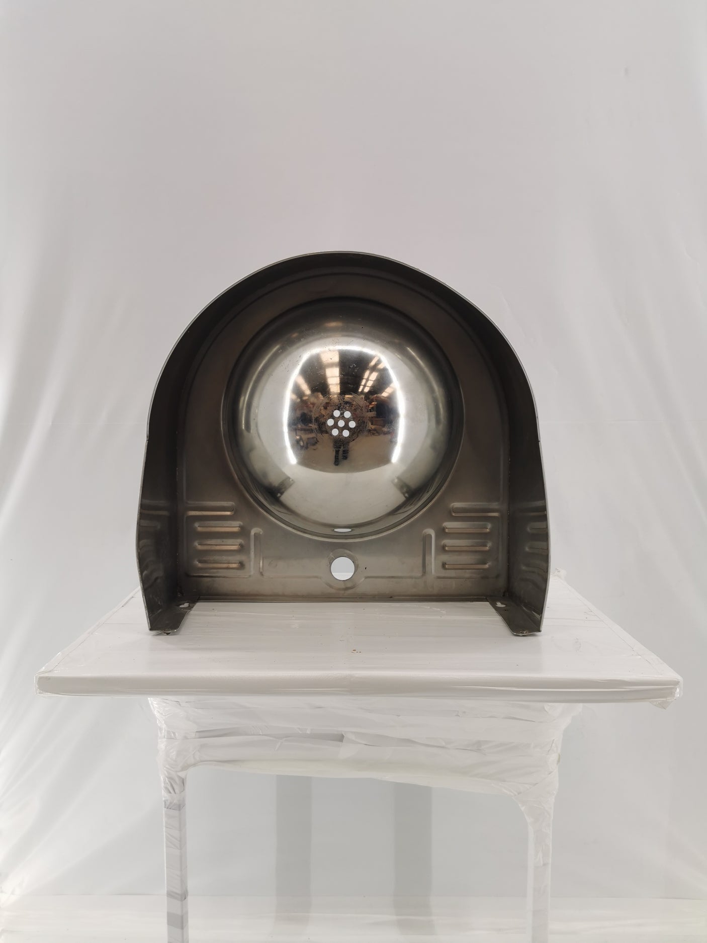 Évier inox professionnel – Demi-cuvette / Lave-mains – Encastrable ou mural