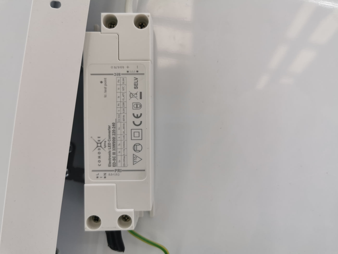 Panneau LED rectangulaire – 30 x 120 cm – Avec driver – Blanc - Très bon état