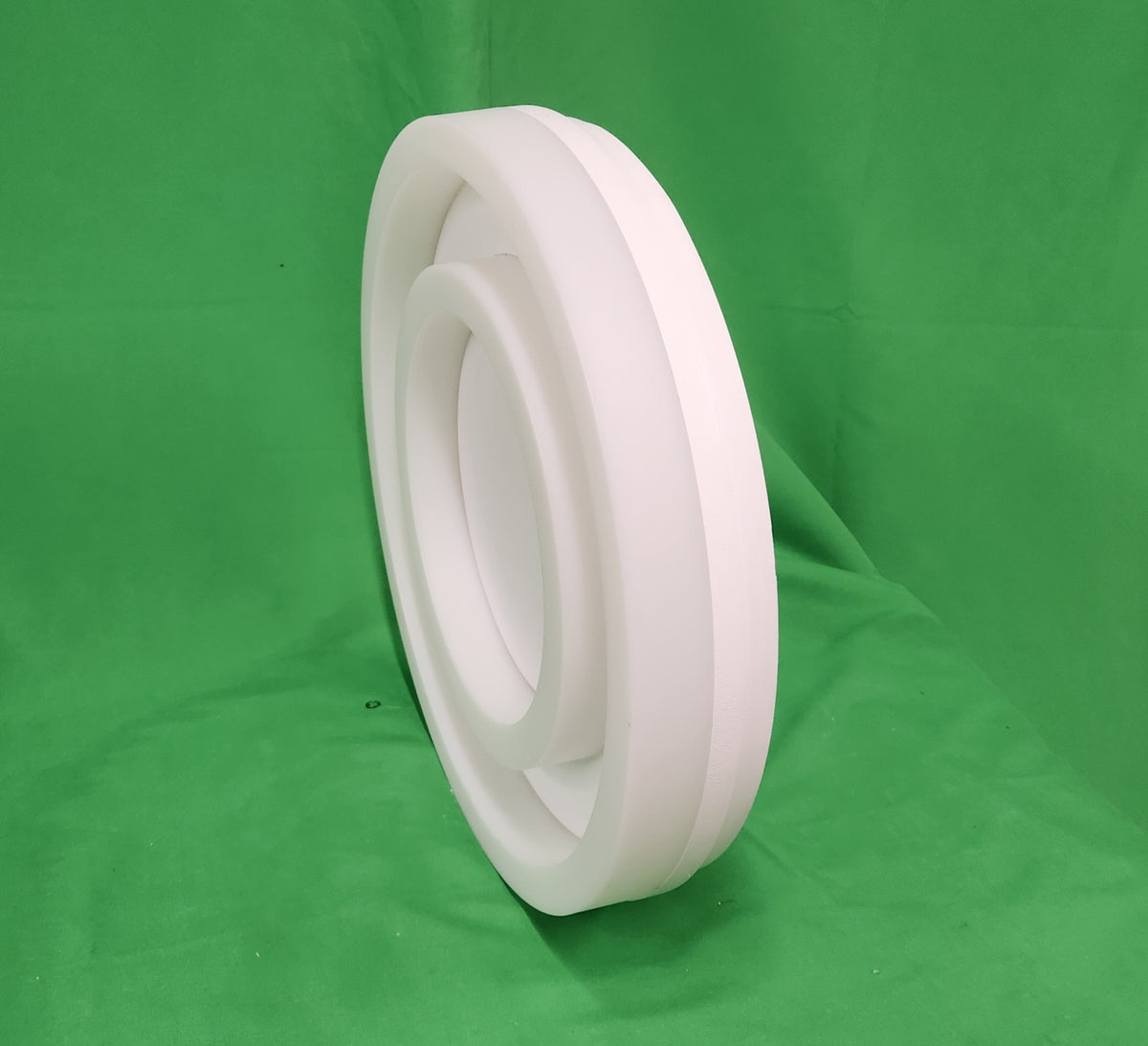 Applique murale LED ronde blanche design à anneaux - Bon état