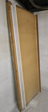 Très grand miroir mural 249 x 96 cm – monté sur panneau bois – Bon état