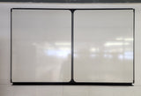 Tableau blanc triptyque à volets 200 x 100 cm – effaçable à sec – 5 faces d'écriture – Bon état