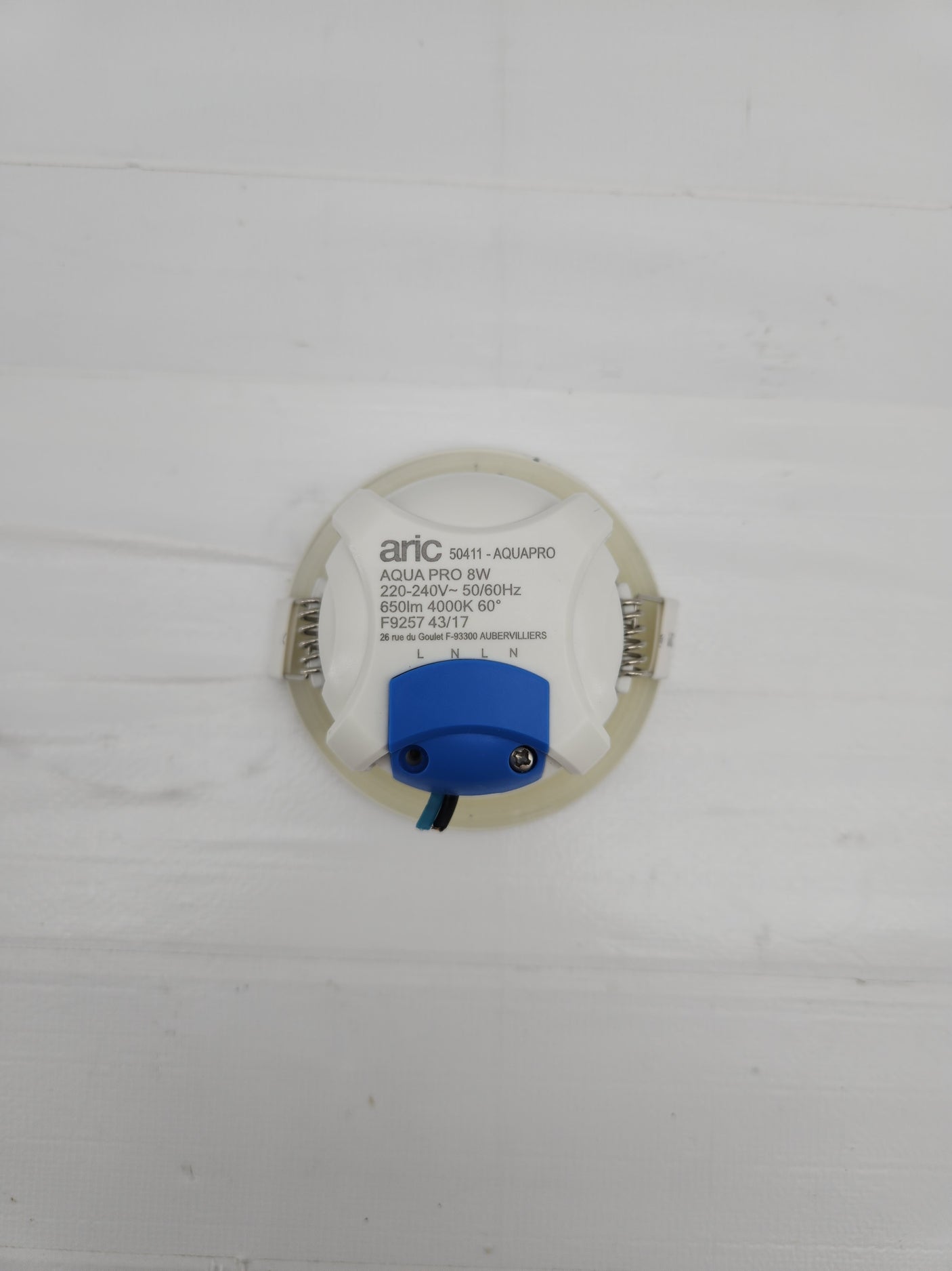 Spot LED encastrable ARIC Aquapro – Étanche – Blanc