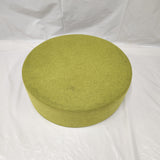 Pouf XL rond Softline modèle Drum - tissu vert anis - Très bon état