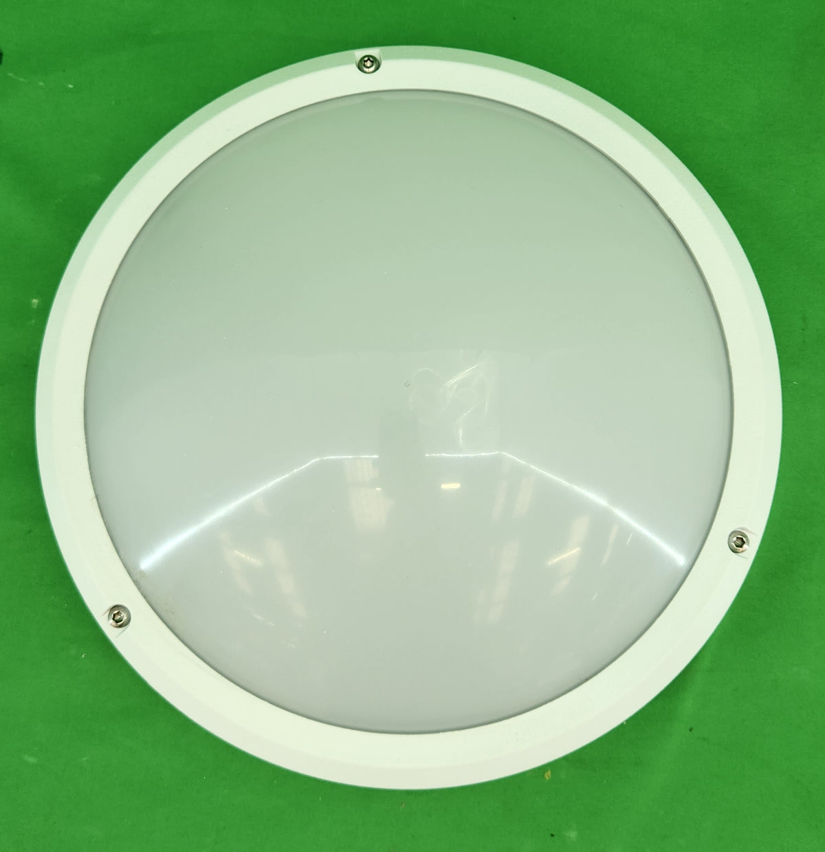 Hublot rond étanche Ø 27 cm – diffuseur opale – blanc – plafond ou mur – Bon état