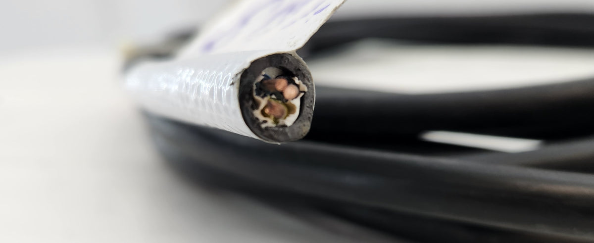 Câble électrique 3G1,5 mm² – gaine noire – longueurs diverses disponibles – vendu au mètre