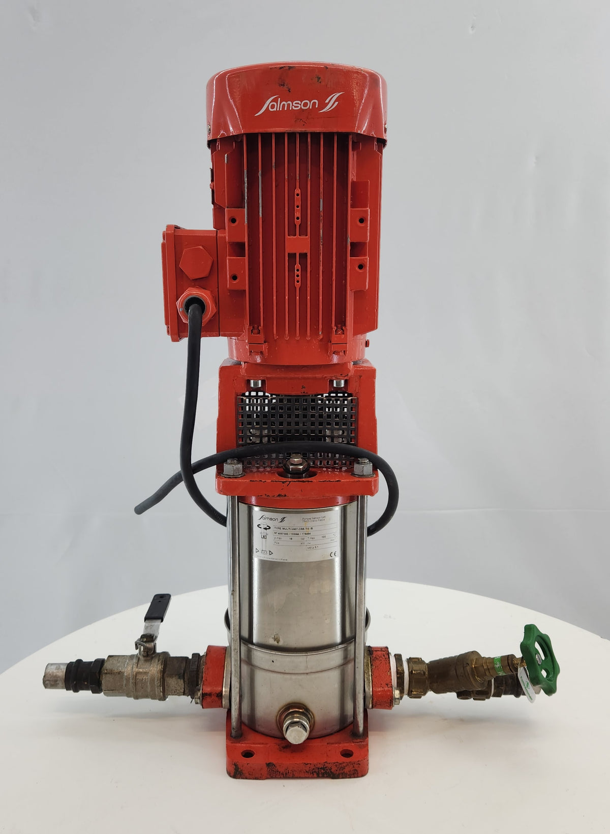 Pompe multicellulaire verticale inox 1,5 kW triphasée – Salmson Multi-V 407 – 16 bar, 120 °C – Bon état