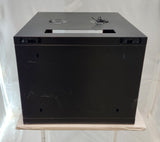 Baie de brassage murale 19" 9U Folan – 60 x 60 cm – porte vitrée à clé – 2 ventilateurs – Bon état