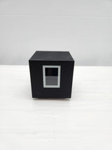 Applique murale LED SIMES - cube noir – éclairage décoratif