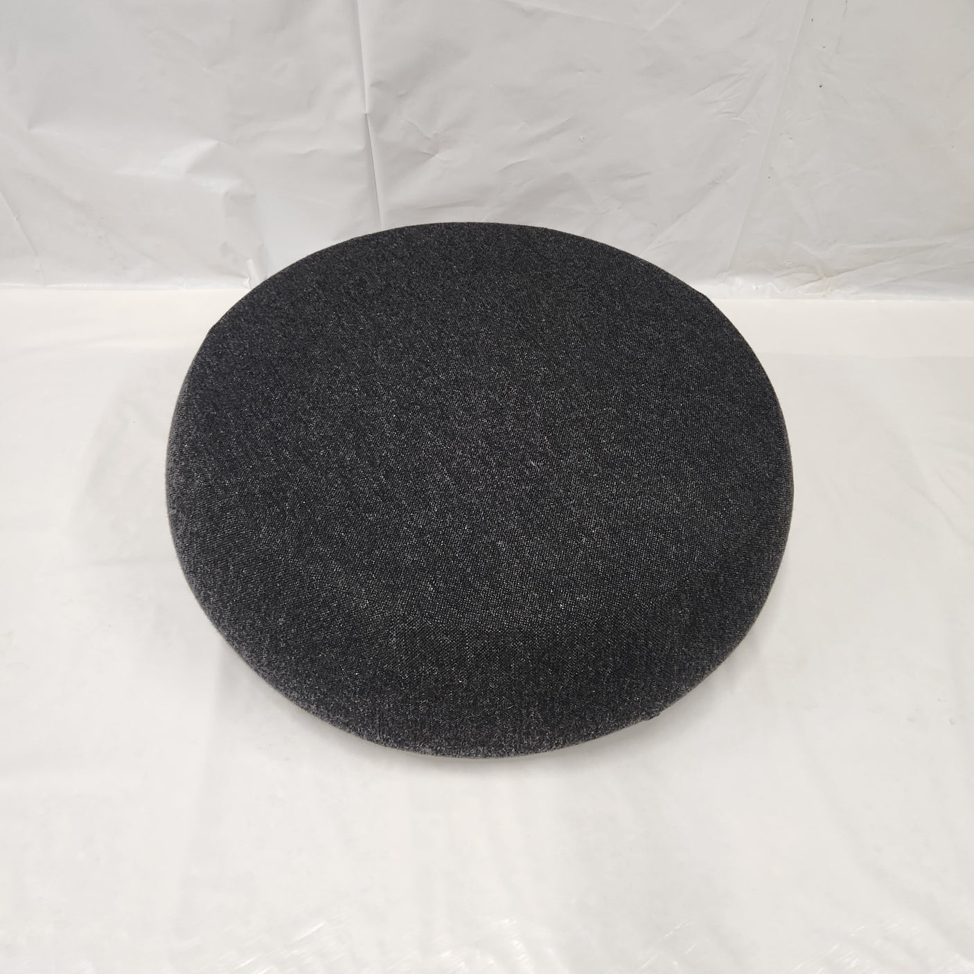 Grand pouf rond Arper (collection Kiik) - tissu chiné gris anthracite - Très bon état