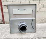 Hotte caisson inox 100 cm + moteur d'extraction (déposé) – 2 filtres à graisse – éclairage – Bon état