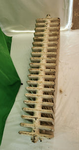 Radiateur fonte ancien bas 42 cm – 105 cm de long – 20 éléments – spécial allège – État correct