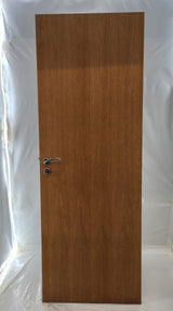 Bloc-porte plaqué chêne 73 x 204 cm avec huisserie et poignée – Bon état