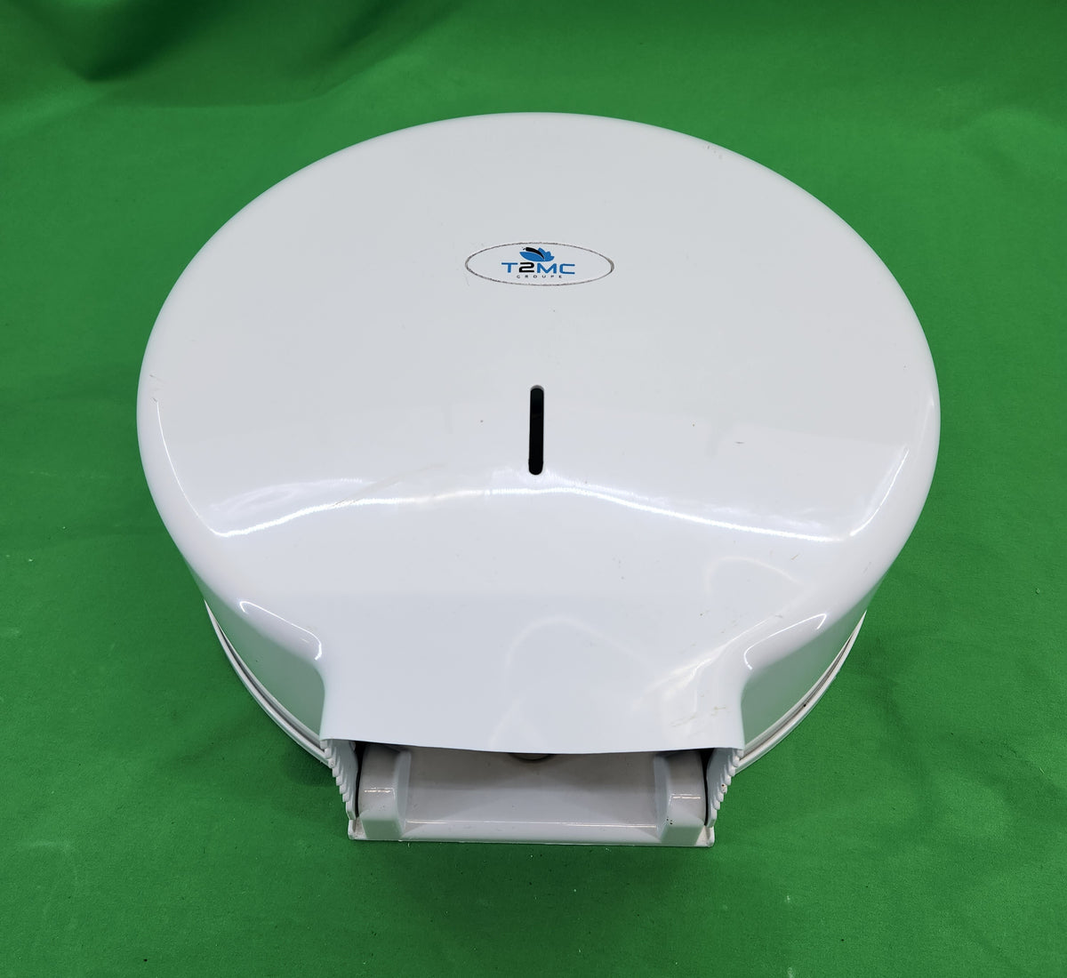 Distributeur de papier toilette maxi jumbo – ABS blanc – T2MC – Très bon état