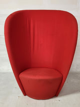 Fauteuils design rouge – Style contemporain / lounge – 134 cm - Très bon état