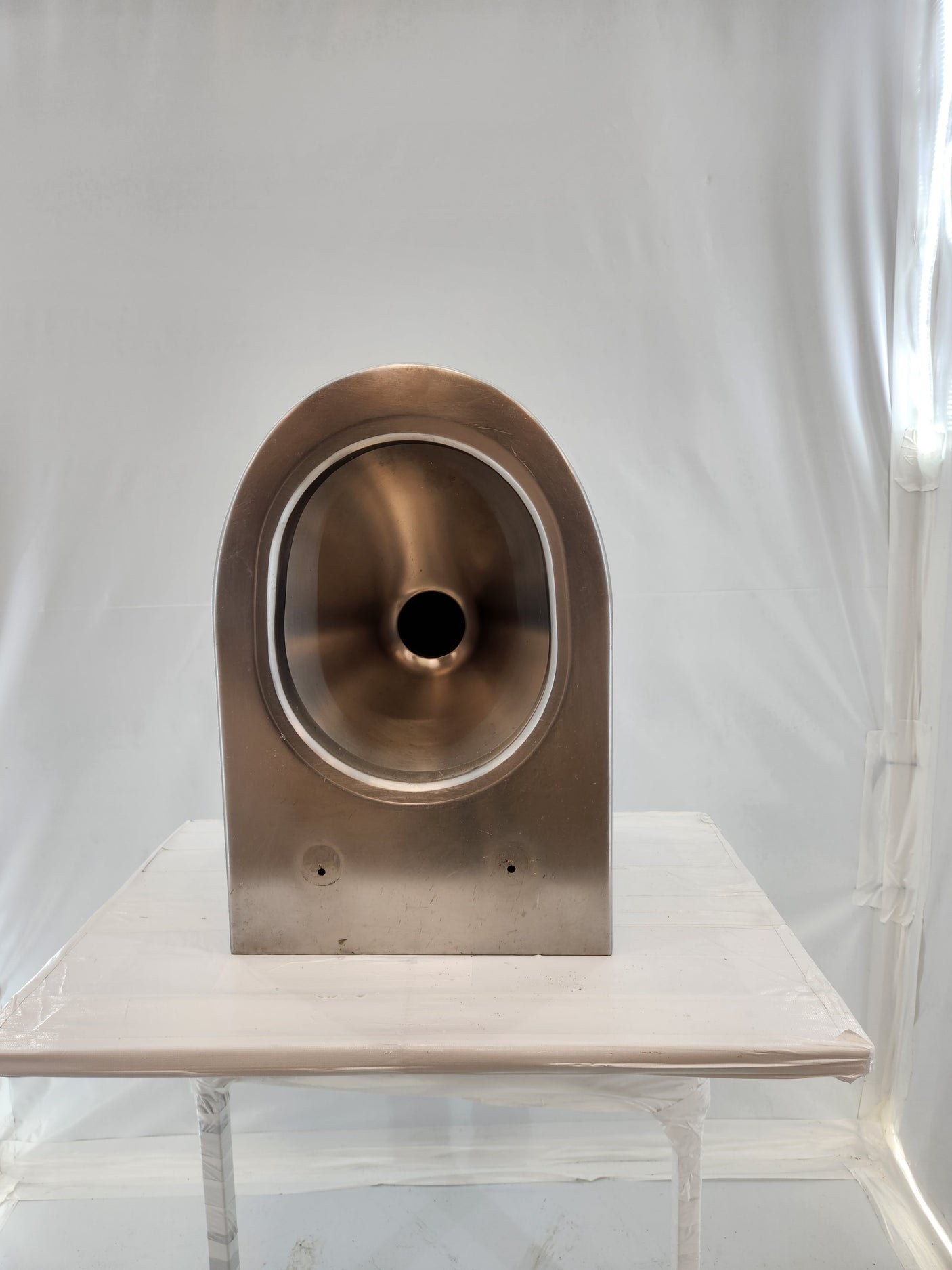 WC suspendu inox – Très bon état