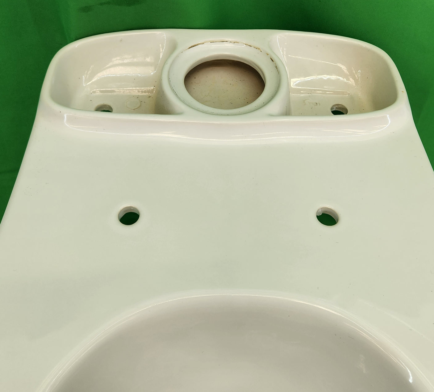 WC à poser sortie horizontale – céramique blanche – bon état