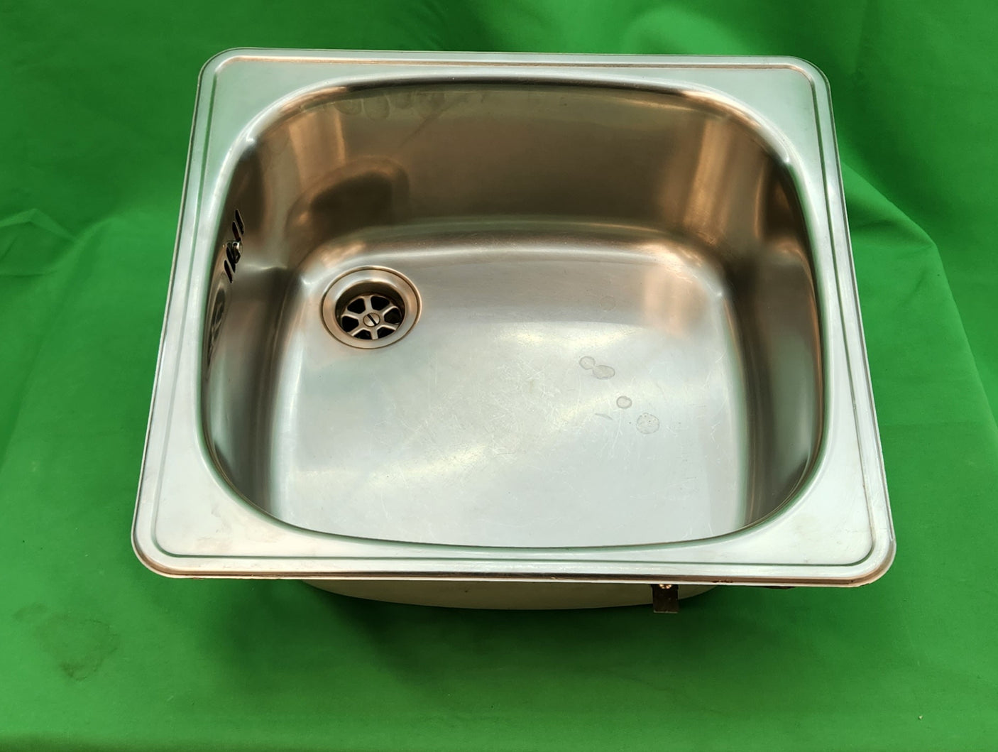 Évier inox 1 bac compact – 41,5 x 38,5 cm