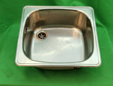 Évier inox 1 bac compact – 41,5 x 38,5 cm