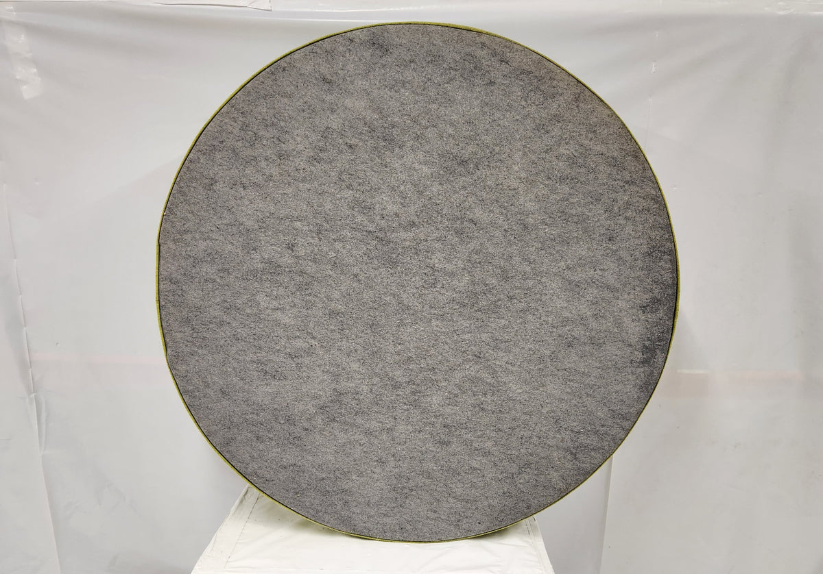 Pouf XL rond Softline modèle Drum - tissu vert anis - Très bon état