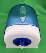 Distributeur Tork Reflex à dévidage central (M4) – feuille à feuille – bleu – Bon état