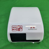 Sèche-mains automatique à air chaud 2 300 W – Airelec Mangrea – capot laqué blanc – Bon état