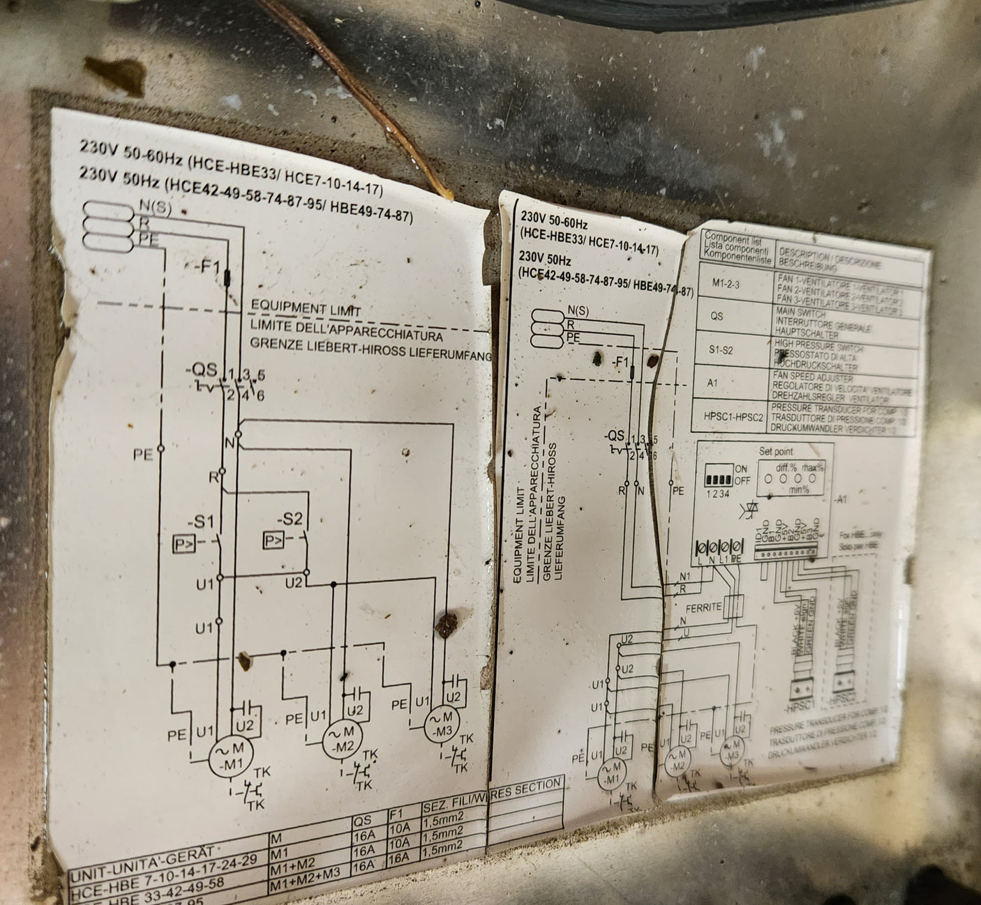 Condenseur aéroréfrigérant Emerson Network Power Liebert-Hiross HCE024 - Bon état