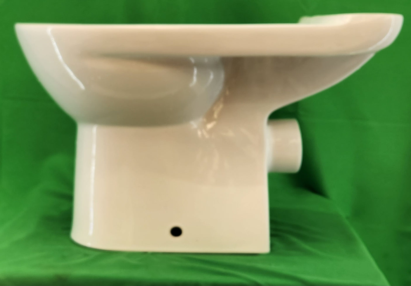 WC à poser sortie horizontale – céramique blanche – bon état