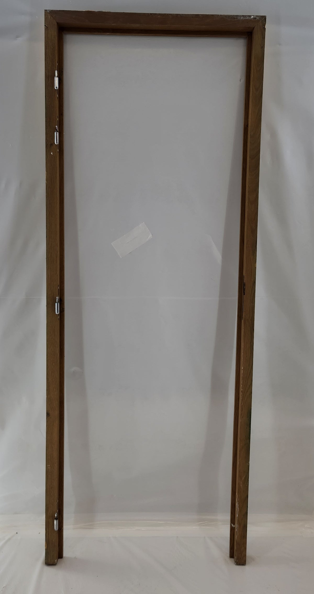 Bloc-porte plaqué chêne 73 x 204 cm avec huisserie et poignée – Bon état
