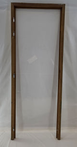 Bloc-porte plaqué chêne 73 x 204 cm avec huisserie et poignée – Bon état