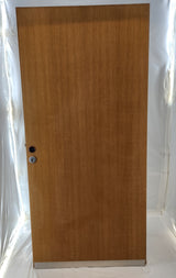 Bloc-porte plaqué chêne avec huisserie bois et serrure – Bon état