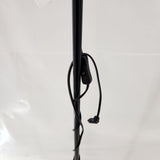 Lampadaire à éclairage indirect – noir et blanc – 175 cm – interrupteur sur fil – Bon état