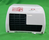 Sèche-mains automatique à air chaud 2 300 W – Airelec Mangrea – capot laqué blanc – Bon état